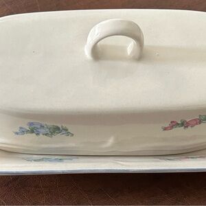 Vintage Pfaltzgraff Butter Dish “Spring Meadow